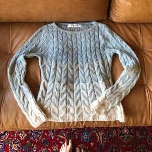 ANTHROPOLOGIE seafoam ombré sweater size Medium